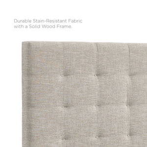 Paisley Tufted Upholstered Linen King and California King Headboard