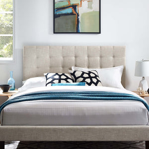 Paisley Tufted Upholstered Linen King and California King Headboard