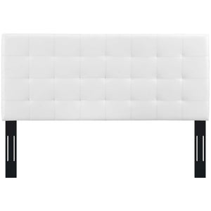 Paisley Tufted Upholstered Faux Leather King and California King Headboard