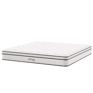 Jenna 10" Innerspring and Foam California King Mattress by Modway