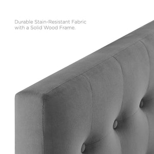 Emily Biscuit Tufted Performance Velvet Twin Headboard