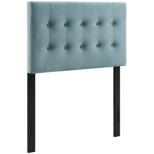 Emily Biscuit Tufted Performance Velvet Twin Headboard