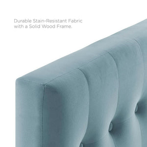 Emily Biscuit Tufted Performance Velvet Twin Headboard