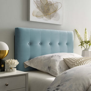 Emily Biscuit Tufted Performance Velvet Twin Headboard