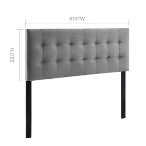 Lily Biscuit Tufted Performance Velvet Queen Headboard by Modway