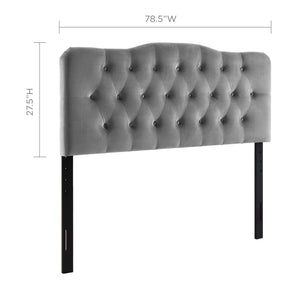 Annabel Diamond Tufted Performance Velvet King Headboard by Modway