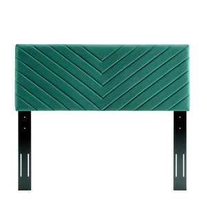 Alyson Angular Channel Tufted Performance Velvet Twin Headboard by Modway
