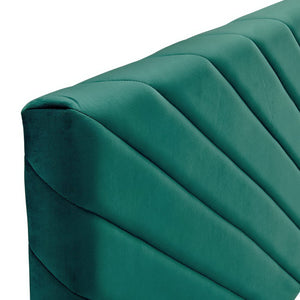 Alyson Angular Channel Tufted Performance Velvet Twin Headboard by Modway