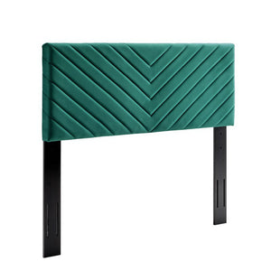 Alyson Angular Channel Tufted Performance Velvet Full/Queen Headboard by Modway
