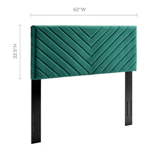 Alyson Angular Channel Tufted Performance Velvet Full/Queen Headboard by Modway