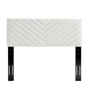 Alyson Angular Channel Tufted Performance Velvet Full/Queen Headboard by Modway