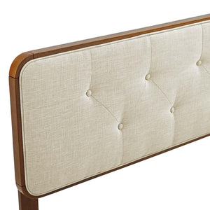 Collins Tufted Fabric and Wood Full Headboard by Modway