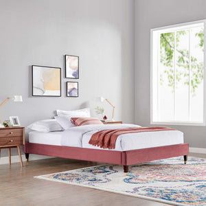 Harlow Performance Velvet Queen Platform Bed Frame by Modway