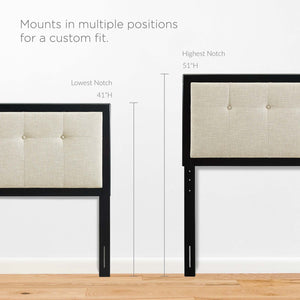 Willow Wood Queen Platform Bed with Splayed Legs by Modway