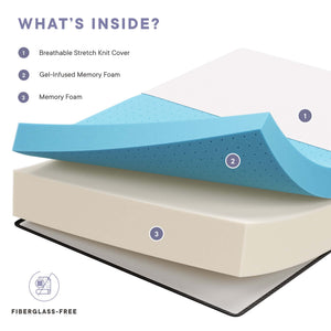 Aveline 16" Memory Foam Mattress by Modway