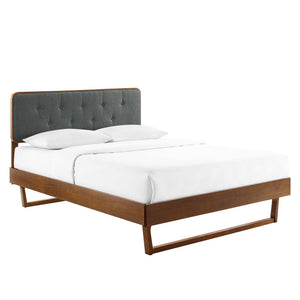 Bridgette Wood Full Platform Bed with Angular Frame by Modway