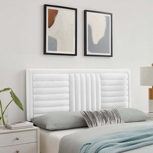 Believe Channel Tufted Performance Velvet King/California King Headboard