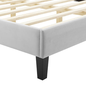 Current Performance Velvet Twin Platform Bed by Modway