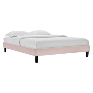 Amber Performance Velvet Twin Platform Bed by Modway