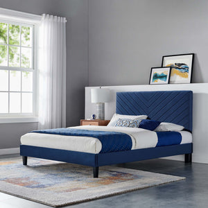 Roxanne Performance Velvet Full Platform Bed by Modway