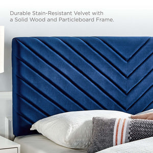 Roxanne Performance Velvet Full Platform Bed by Modway