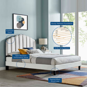 Daisy Performance Velvet Full Platform Bed by Modway
