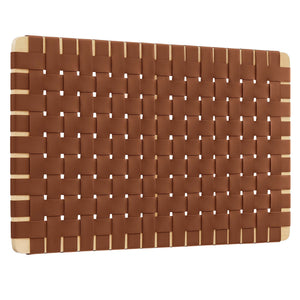 Sparta Weave Wall-Mount Vegan Leather Twin Headboard by Modway