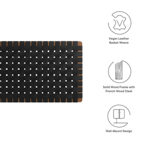 Sparta Weave Vegan Leather Full Headboard by Modway