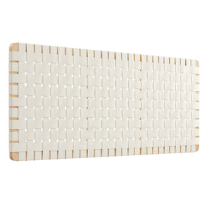 Sparta Vegan Leather Weave Queen Headboard by Modway