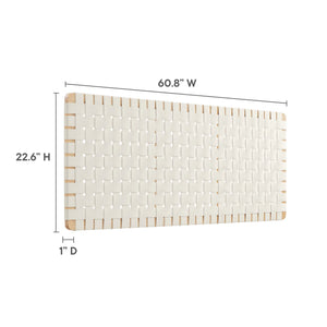 Sparta Vegan Leather Weave Queen Headboard by Modway