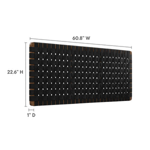 Sparta Vegan Leather Weave Queen Headboard by Modway
