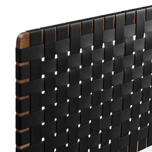 Sparta Weave Wall-Mount Vegan Leather King Headboard