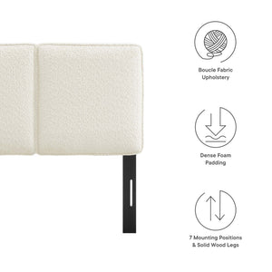 Lindee Boucle Fabric Twin Headboard by Modway
