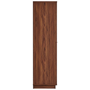 Capri 70" Tall Wood Grain Storage Cabinet by Modway