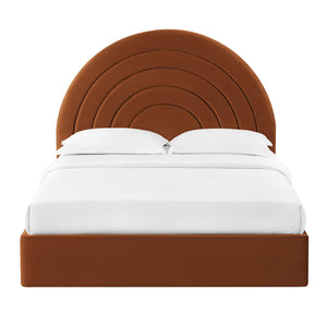Solana Arched Performance Velvet Queen Platform Bed by Modway