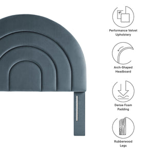 Solana Arched Performance Velvet Twin Headboard by Modway
