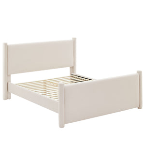 Rael Performance Velvet Queen Platform Bed by Modway