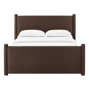 Rael Performance Velvet Queen Platform Bed by Modway