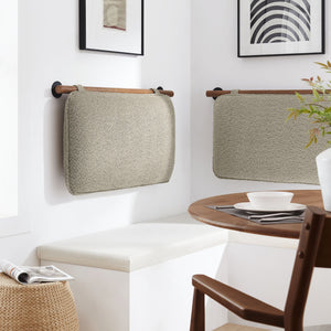 Anela Wall-Mounted Chenille Upholstered Twin Headboard