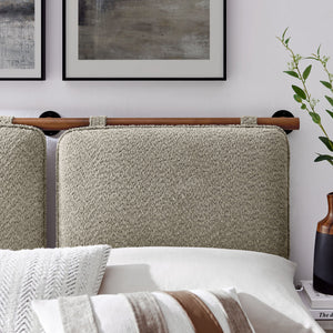 Anela Wall-Mounted Chenille Upholstered Full Headboard by Modway