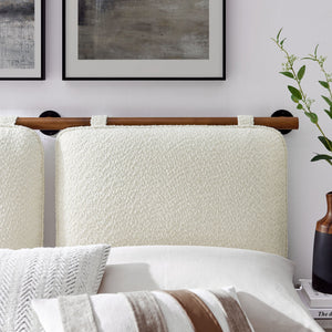 Anela Wall-Mounted Chenille Upholstered King Size Headboard