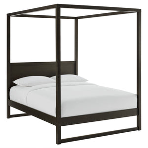 Alva Queen Wood Canopy Platform Bed by Modway