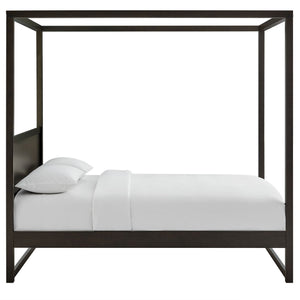 Alva Queen Wood Canopy Platform Bed by Modway