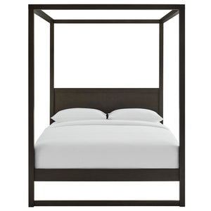 Alva Queen Wood Canopy Platform Bed by Modway