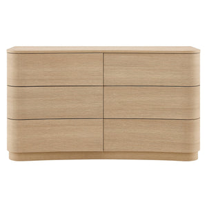 Mirae 6-Drawer Curved Dresser by Modway