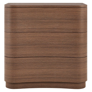 Mirae 3-Drawer Curved Compact Dresser by Modway