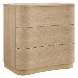 Mirae 3-Drawer Curved Compact Dresser by Modway