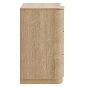Mirae 3-Drawer Curved Compact Dresser by Modway