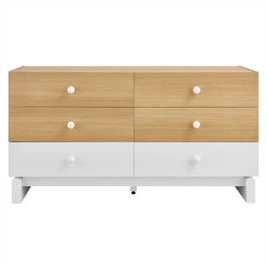Nolia 6-Drawer Color Block Dresser by Modway