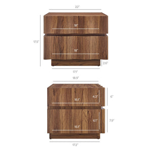 Isola 2 Drawer Nightstand by Modway
